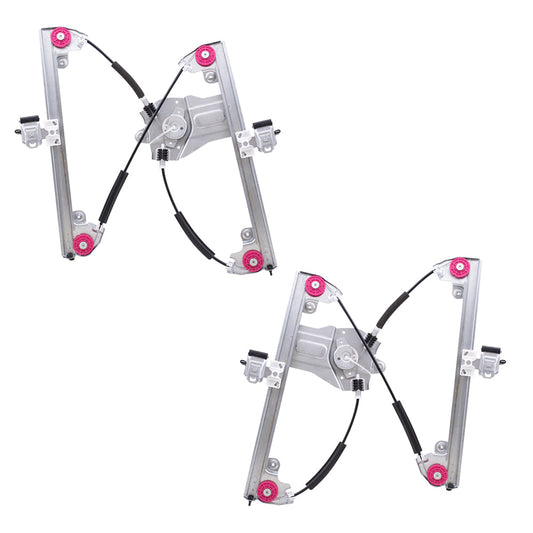 Driver and Passenger Set Front Power Window Regulators Without Motors Compatible with 2011-2015 Cruze 2016 Cruze Limited
