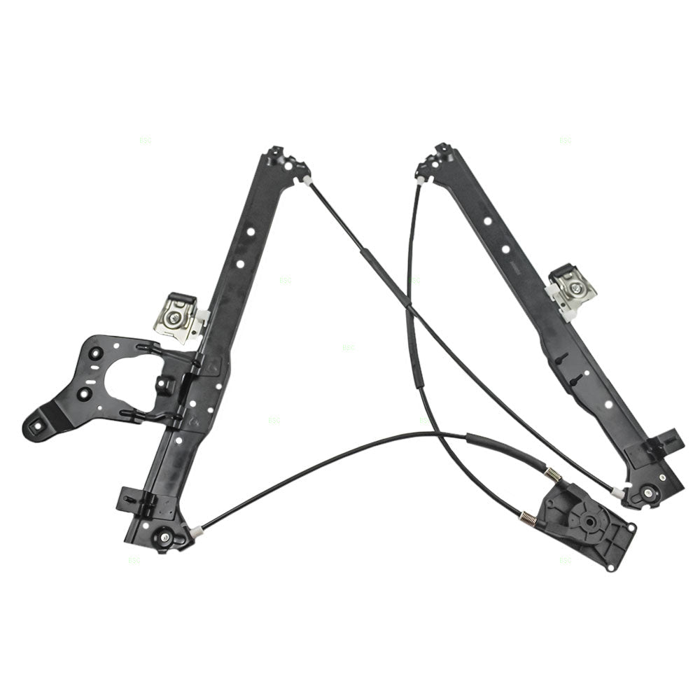 Passenger Rear Power Window Regulator Without Motor Compatible with 2001-2007 Silverado Sierra Pickup Truck