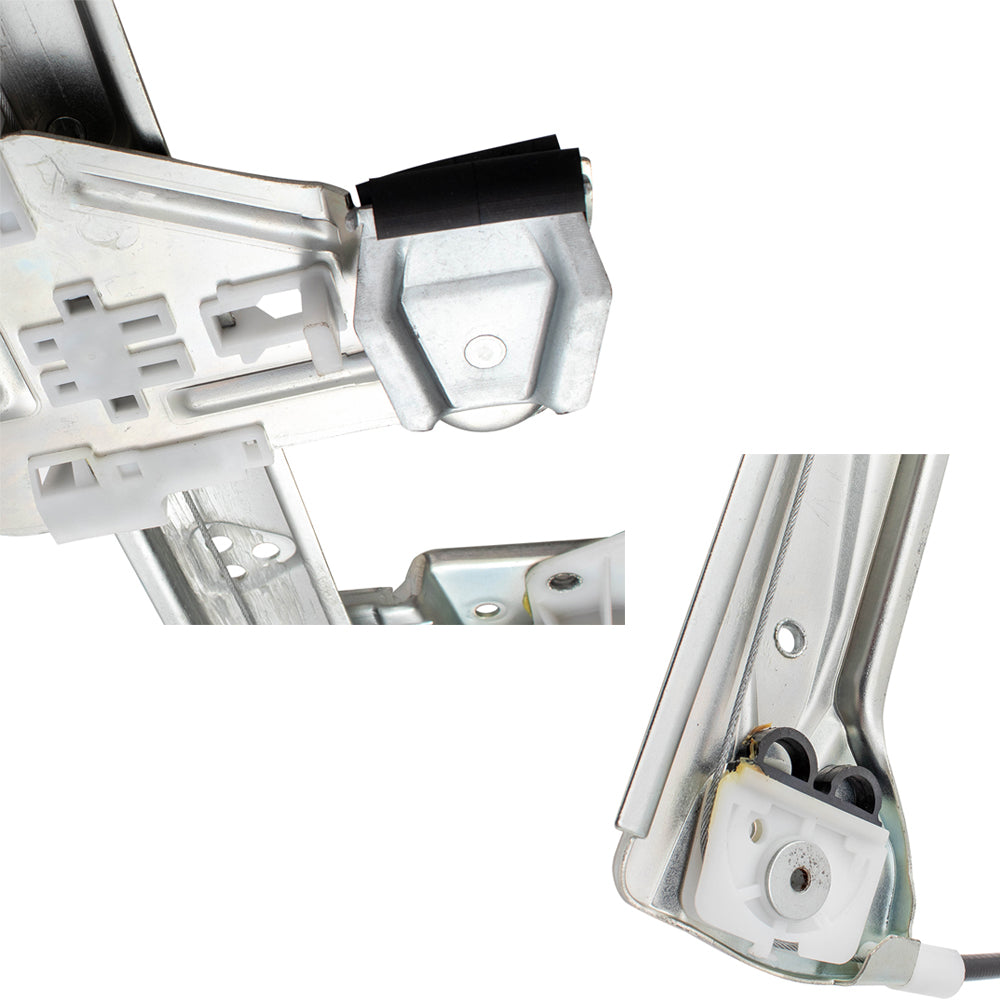 4 Pc Set Front and Rear Power Window Regulators without Motors Compatible with 2000-2005 DeVille