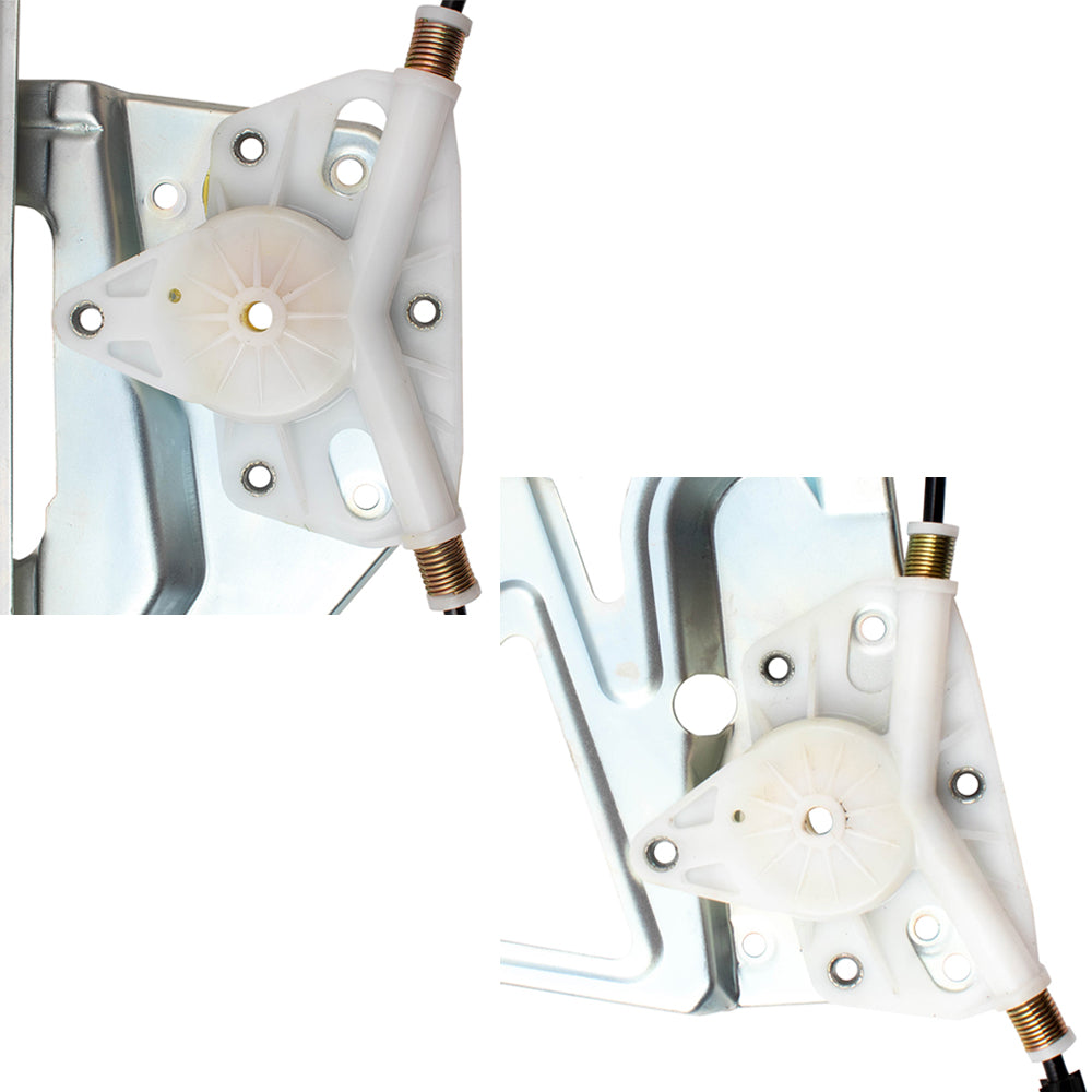 4 Pc Set Front and Rear Power Window Regulators without Motors Compatible with 2000-2005 DeVille