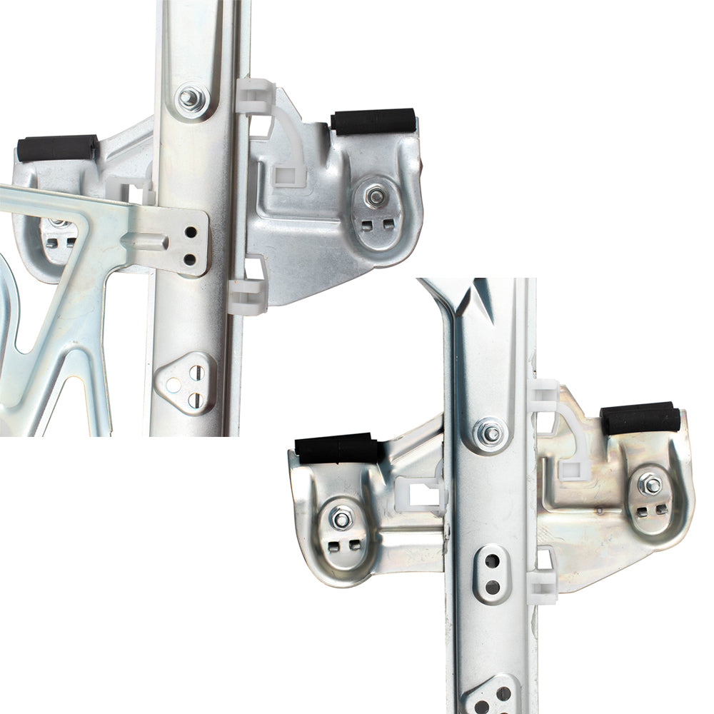 4 Pc Set Front and Rear Power Window Regulators without Motors Compatible with 2000-2005 DeVille