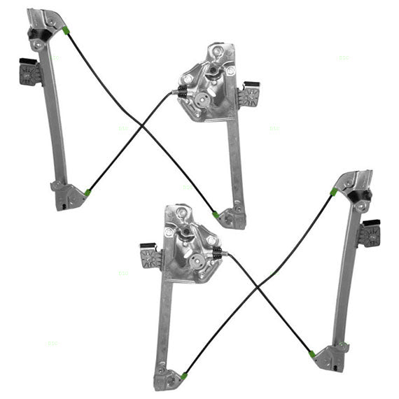 Driver and Passenger Set Front Power Window Regulators without Motors Compatible with 2003-2007 CTS 15775229 15775228