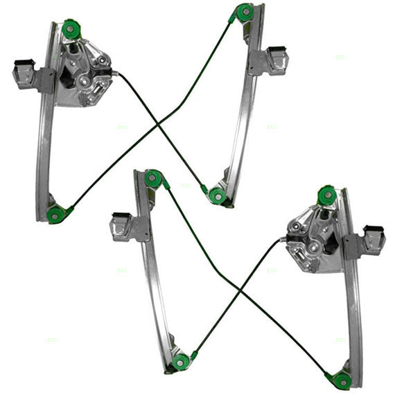 Driver and Passenger Set Front Power Window Regulators without Motors Compatible with 2003-2007 CTS 15775229 15775228
