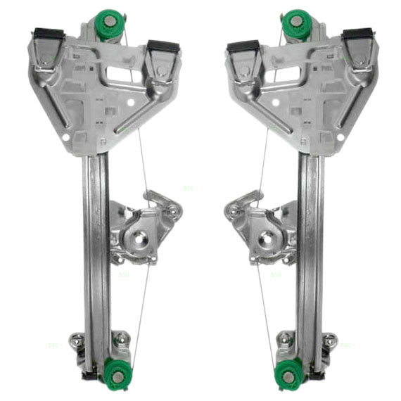 Driver and Passenger Rear Set Power Window Regulators without Motors Compatible with 2003-2007 CTS 15277680 15277679