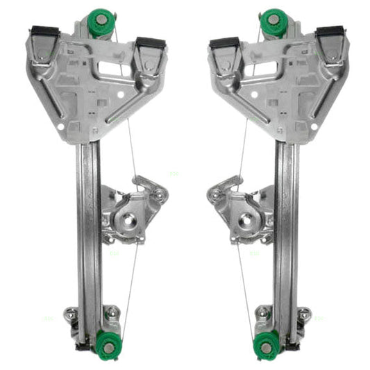 Driver and Passenger Rear Set Power Window Regulators without Motors Compatible with 2003-2007 CTS 15277680 15277679