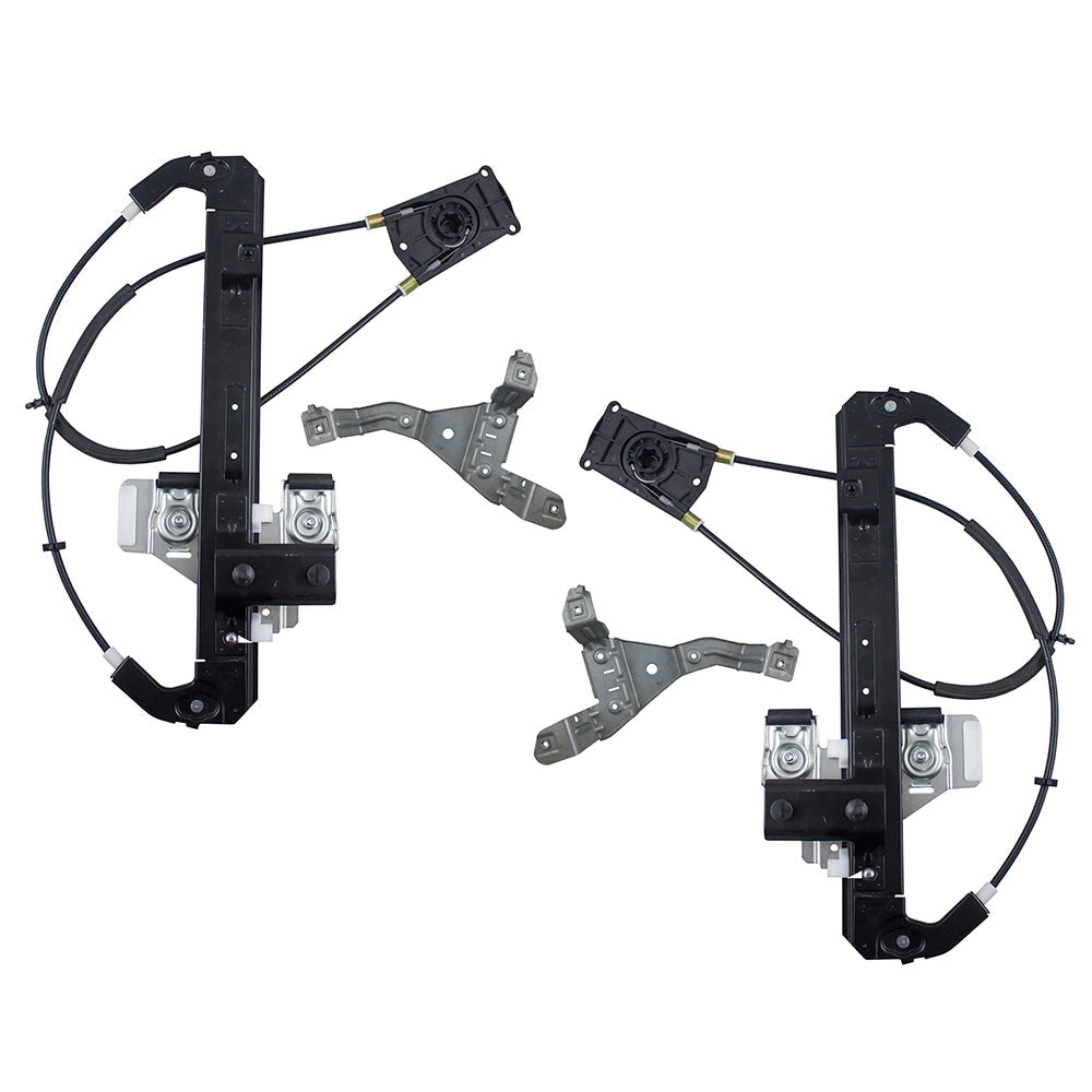Driver and Passenger Set Rear Power Window Regulators without Motors Compatible with 00-06 Tahoe Yukon & Yukon Denali Escalade 19260050