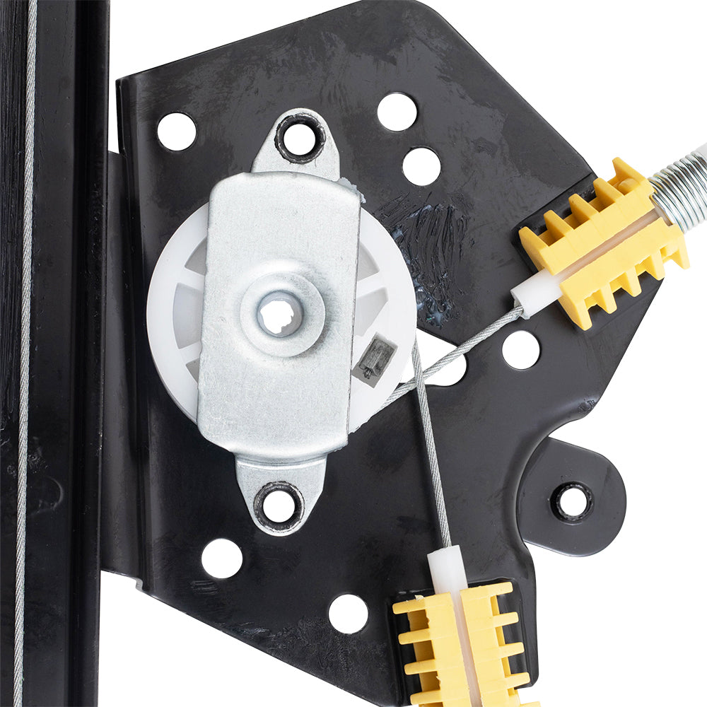 Driver Rear Power Window Regulator Without Motor Compatible with 97-03 Malibu 04-05 Malibu/Classic