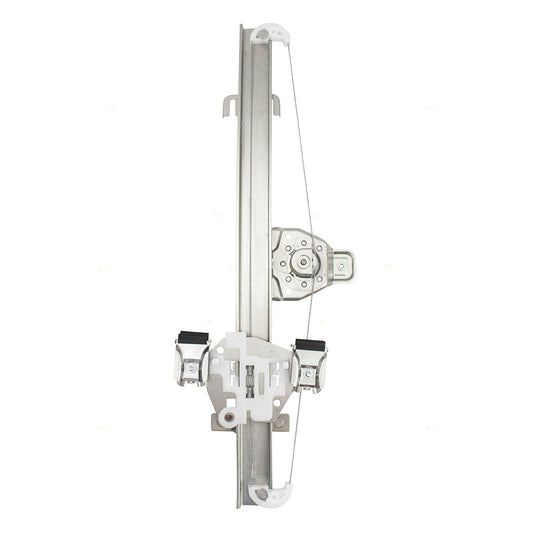 Driver Rear Manual Window Lift Regulator Left Compatible with 07-13 Silverado Sierra Extended Cab Pickup Truck 15901324