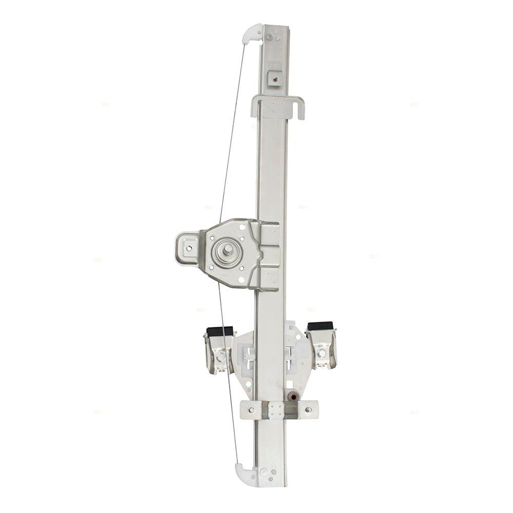 Driver and Passenger Set Rear Manual Window Lift Regulators Compatible with 07-13 Silverado Sierra Extended Cab Pickup Truck