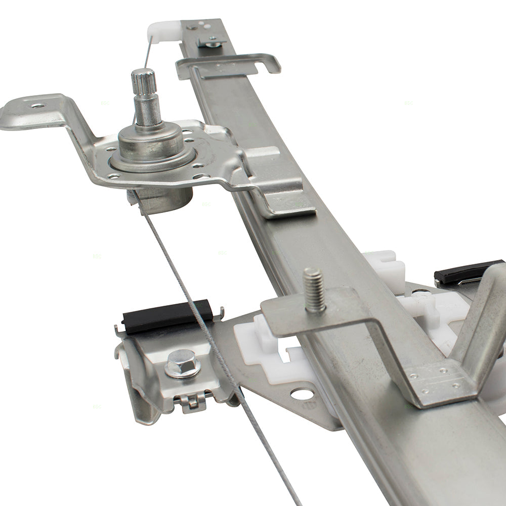 Driver and Passenger Set Rear Manual Window Lift Regulators Compatible with 07-13 Silverado Sierra Extended Cab Pickup Truck