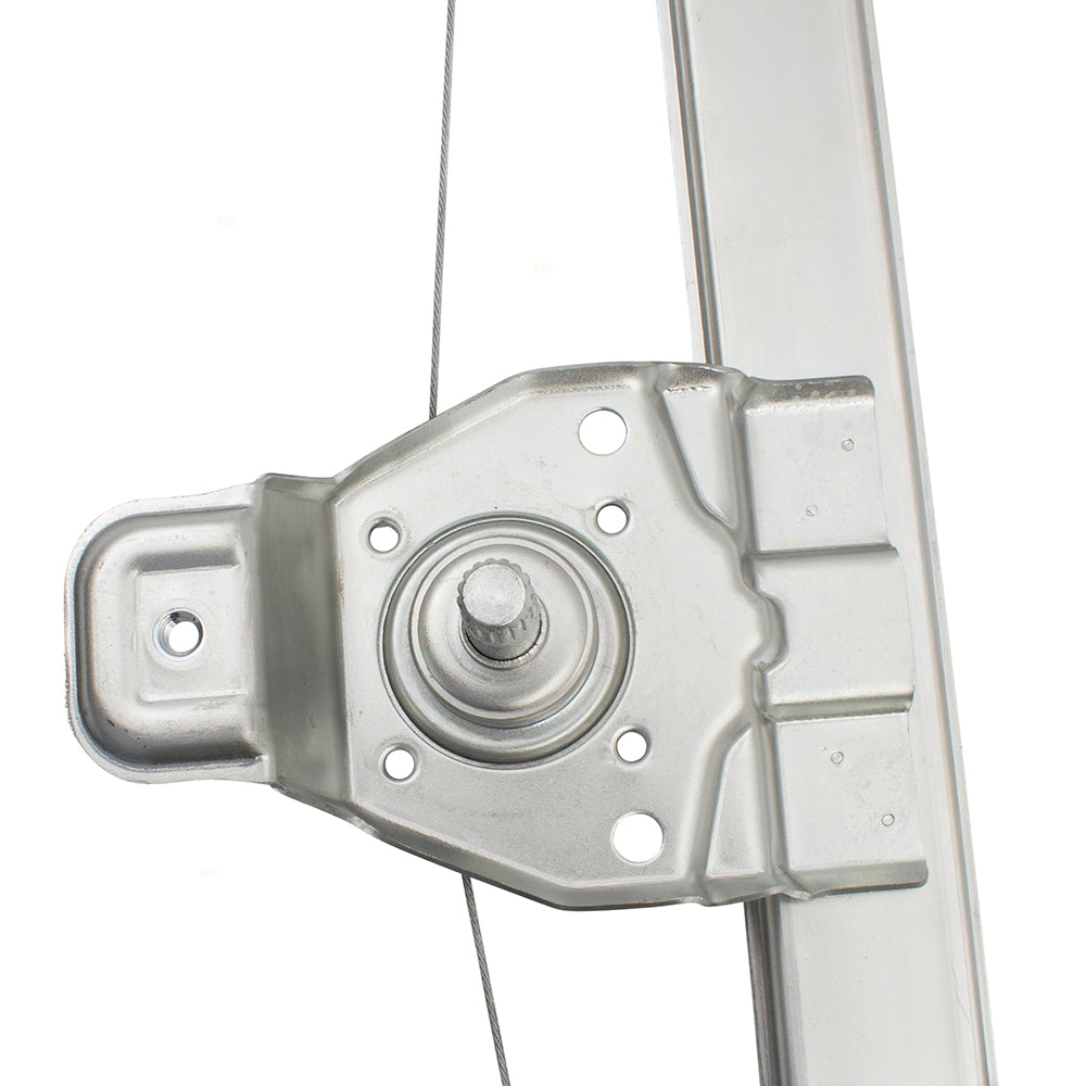 Driver Rear Manual Window Lift Regulator Left Compatible with 07-13 Silverado Sierra Extended Cab Pickup Truck 15901324