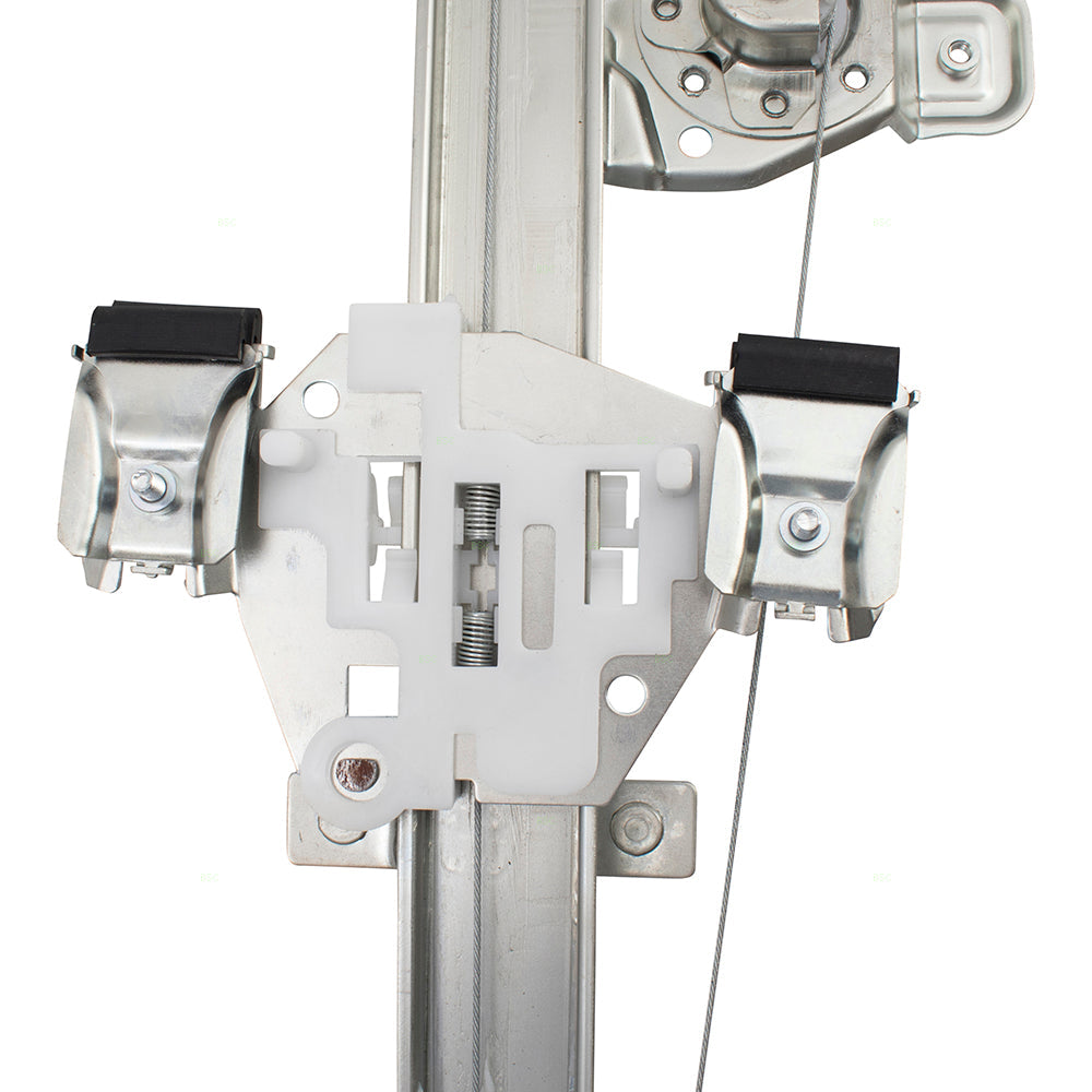 Driver Rear Manual Window Lift Regulator Left Compatible with 07-13 Silverado Sierra Extended Cab Pickup Truck 15901324