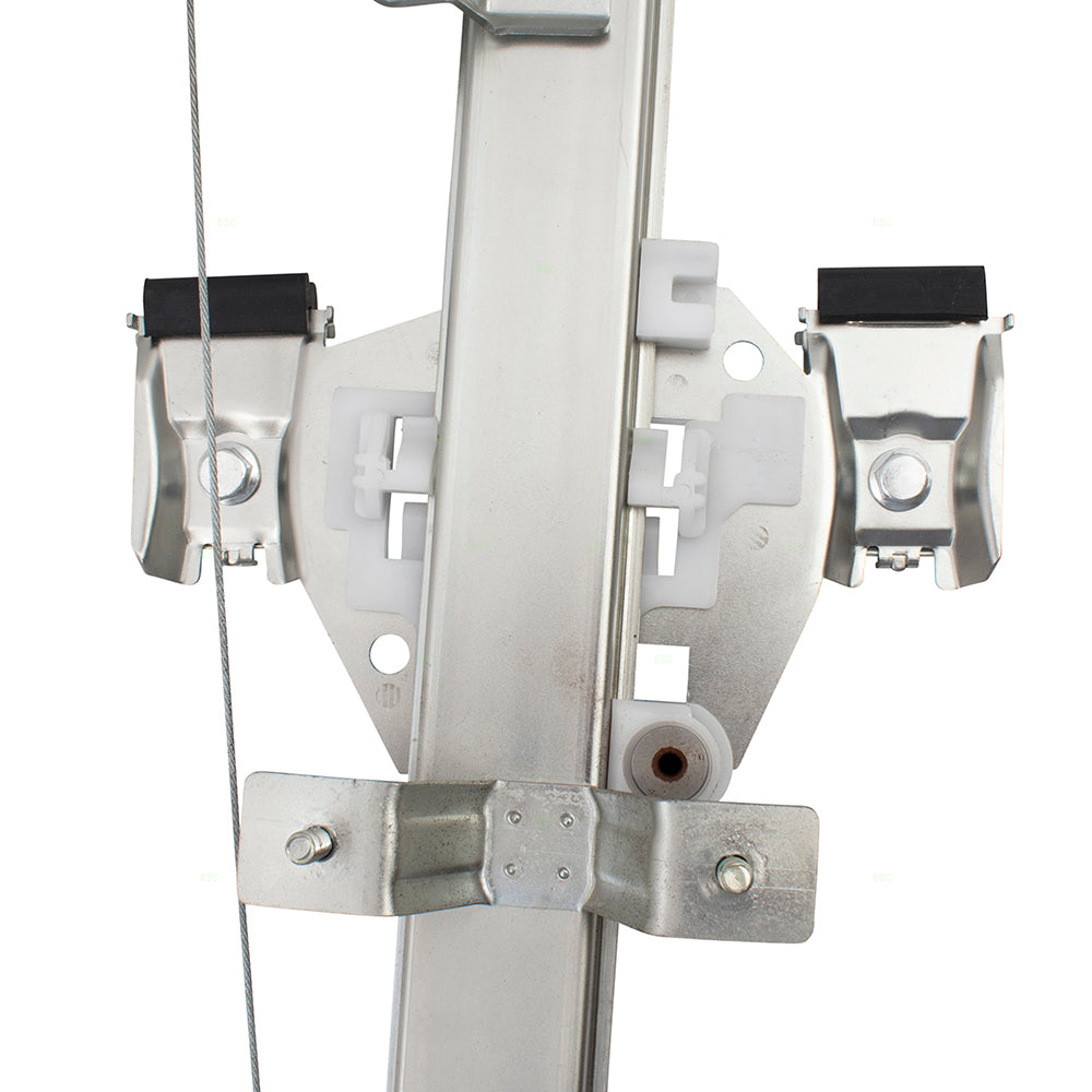 Driver Rear Manual Window Lift Regulator Left Compatible with 07-13 Silverado Sierra Extended Cab Pickup Truck 15901324