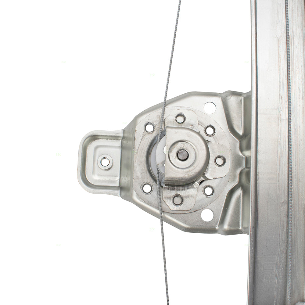 Passenger Rear Manual Window Lift Regulator Right Compatible with 07-13 Silverado Sierra Extended Cab Pickup Truck 15901325