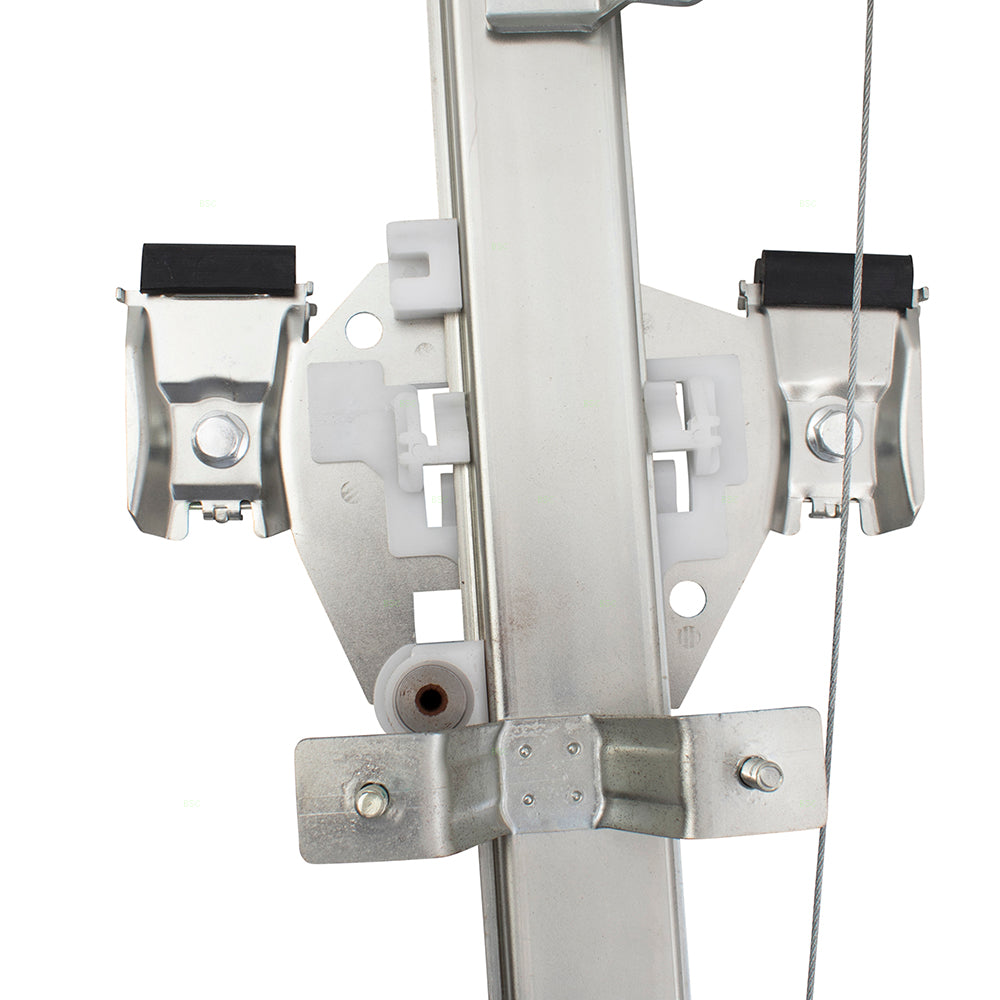 Passenger Rear Manual Window Lift Regulator Right Compatible with 07-13 Silverado Sierra Extended Cab Pickup Truck 15901325