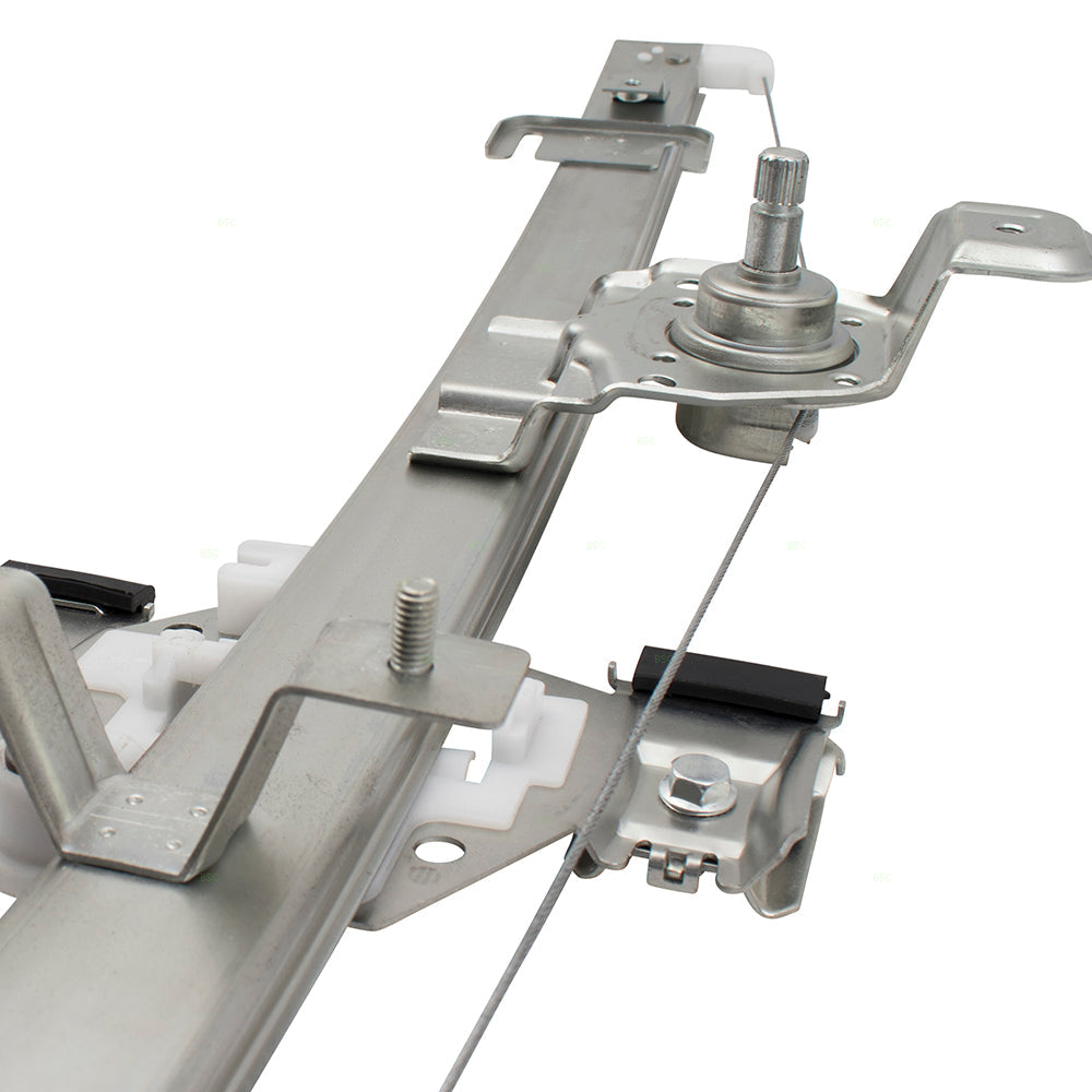 Passenger Rear Manual Window Lift Regulator Right Compatible with 07-13 Silverado Sierra Extended Cab Pickup Truck 15901325