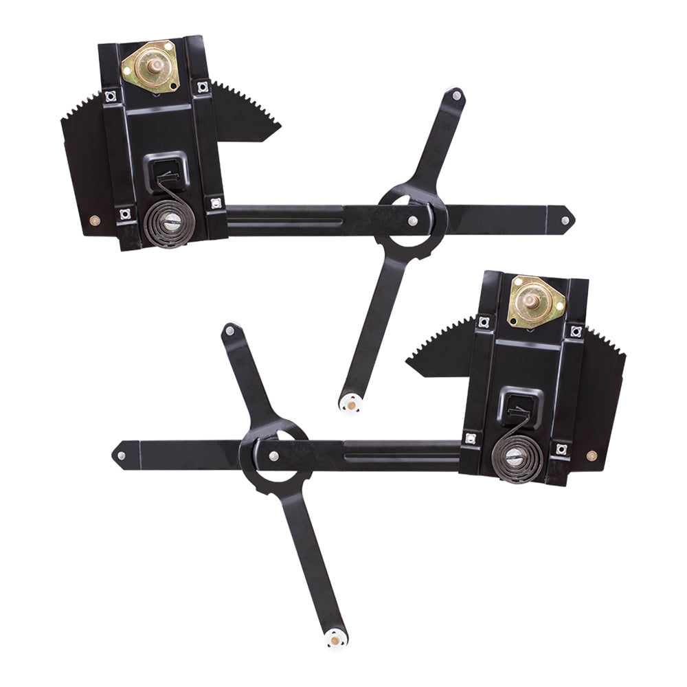 Driver and Passenger Set Front Manual Window Lift Regulators Compatible with 1977-1991 Blazer Jimmy Suburban C/K/R/V Pickup Truck