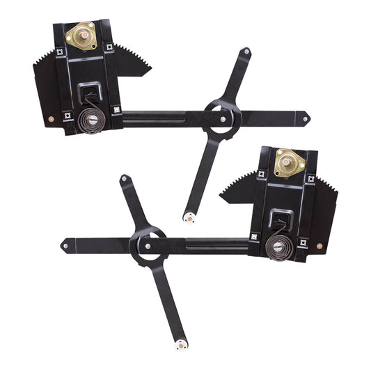 Driver and Passenger Set Front Manual Window Lift Regulators Compatible with 1977-1991 Blazer Jimmy Suburban C/K/R/V Pickup Truck