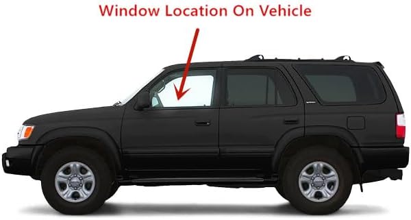 Driver Left Side Front Door Window Door Glass Compatible with Toyota 4Runner 4 Door SUV 1996-2002 Models