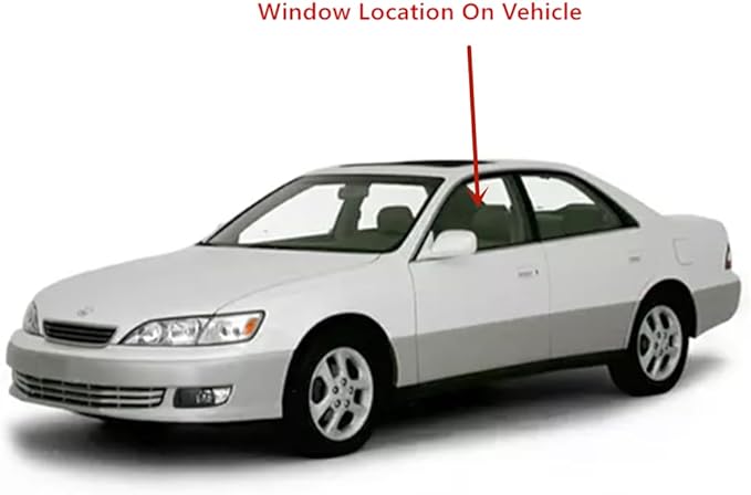 Driver Left Side Front Door Window Door Glass Compatible with Lexus ES300 1997-2001 Models