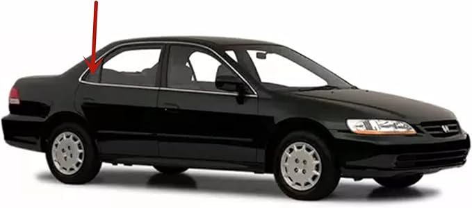 Passenger Right Side Rear Vent Window Vent Glass Compatible with Honda Accord 4 Door Sedan 1998-2002 Models