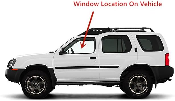 Driver Left Side Front Door Window Door Glass Compatible with Nissan Frontier Pickup/Nissan XTerra 1998-2004 Models