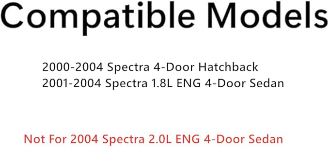 Driver Left Side Front Door Window Door Glass Compatible with Kia Spectra 4 Door Hatchback 2000-2004 Models /4 Door Sedan 2000-2003 Models / 4 Door Sedan 1.8L Eng 2004 Models