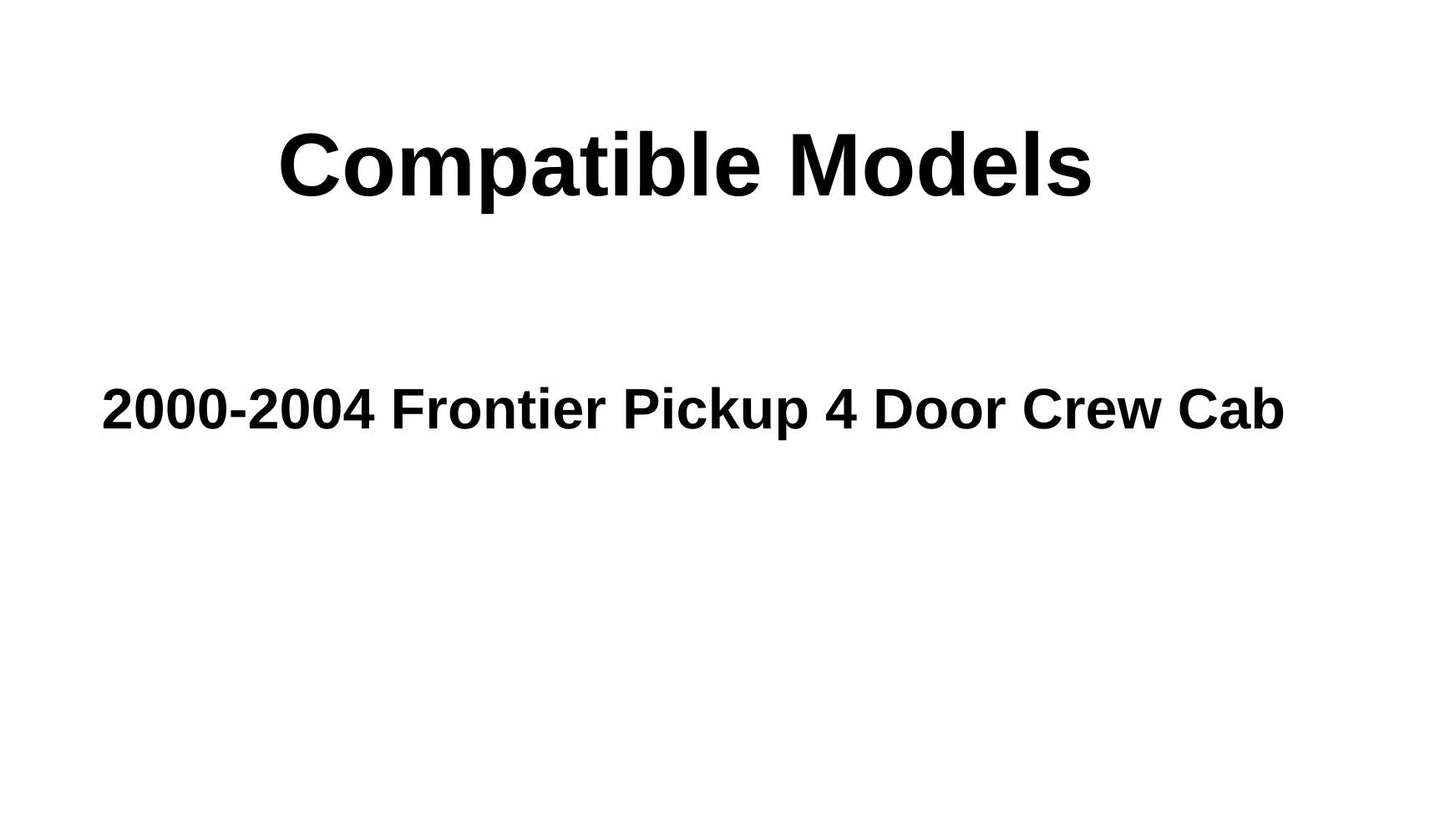 Driver Left Side Rear Door Window Door Glass Compatible with Nissan Frontier Pickup 4 Door Crew 2000-2004 Models