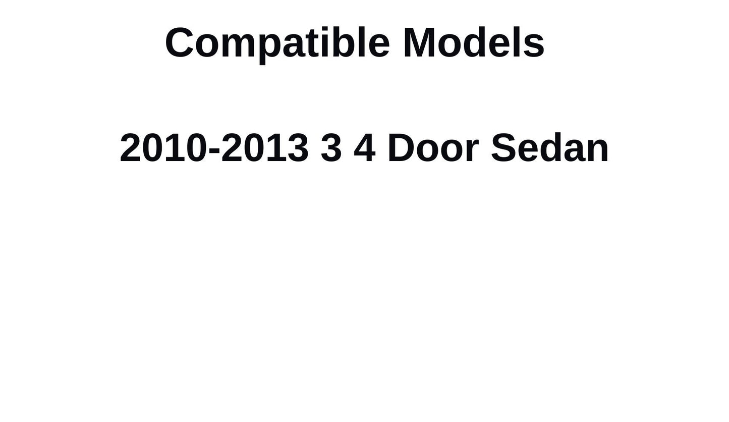 Driver Left Side Rear Vent Window Vent Glass Compatible with Mazda 3 4 Door Sedan 2010-2013 Vehicle Models
