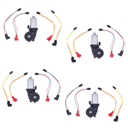 Power Window Motor 4 Piece Set Compatible With 1969-1995 Dodge Models