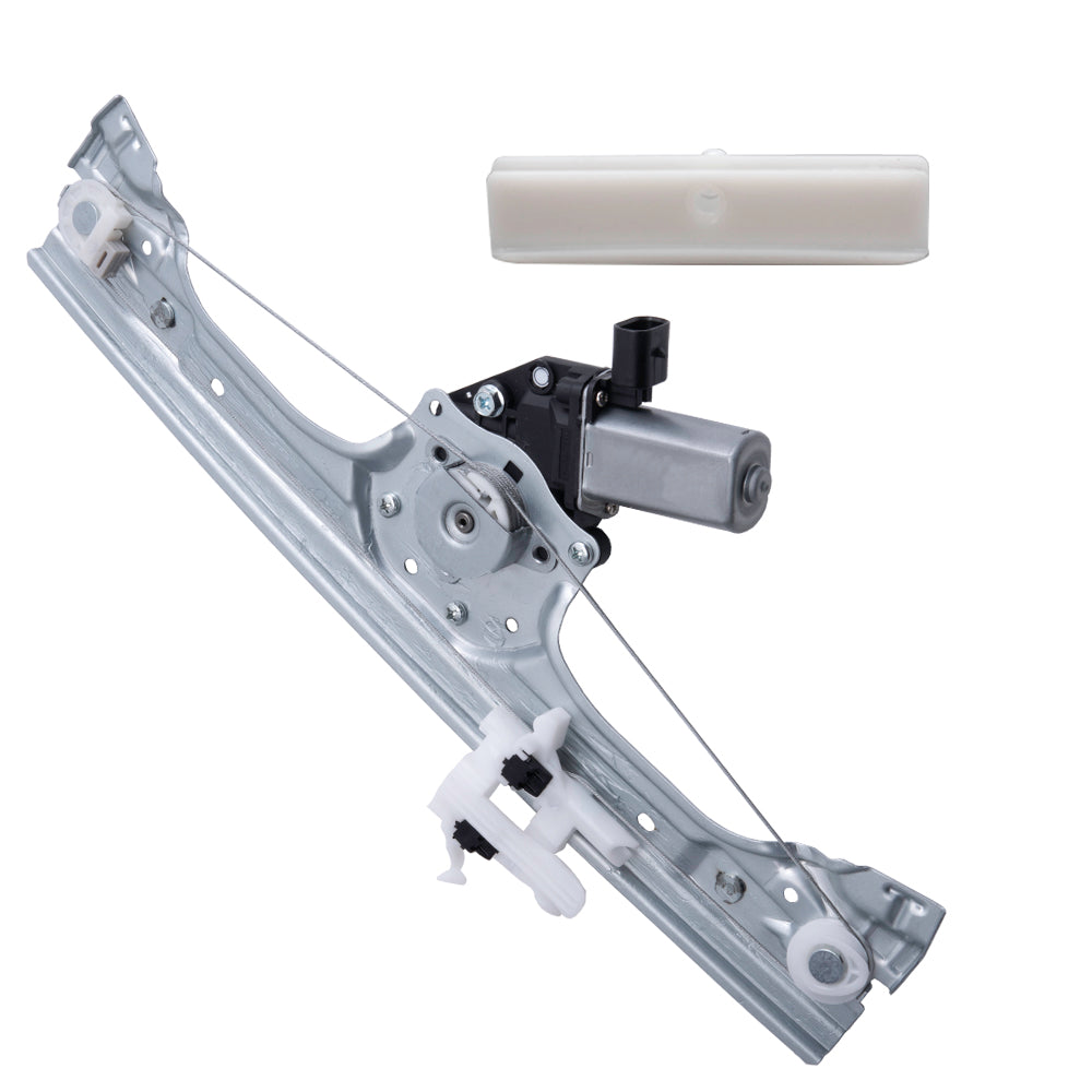 Front Driver Side Power Window Regulator with Motor and OE Type Glass Guide Plus Glass Run Channel Guide Clip Compatible With 2012-2019 500/500c 2013-2019 500e
