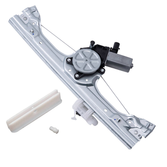 Front Passenger Side Power Window Regulator with Motor and OE Type Glass Guide Plus Glass Run Channel Guide Clip Compatible With 2012-2019 500/500c 2013-2019 500e