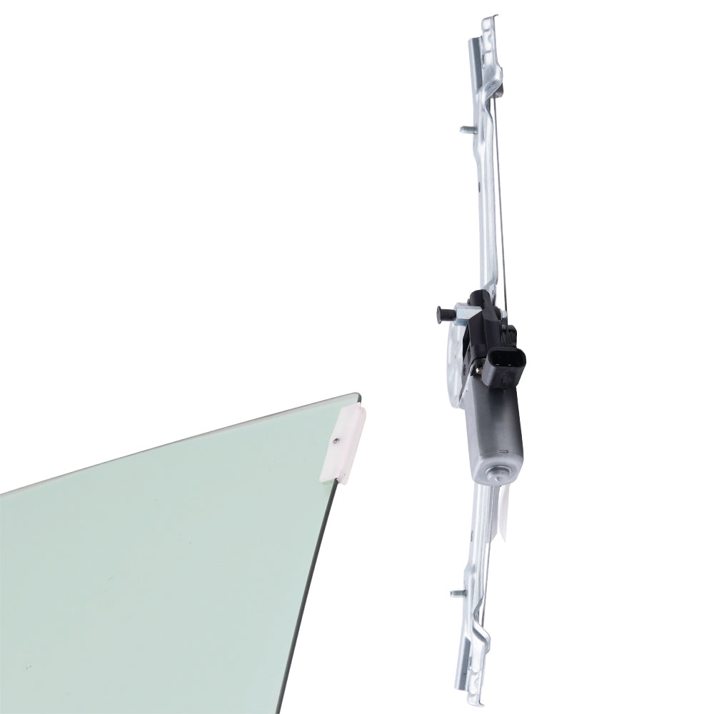Front Passenger Side Power Window Regulator with Motor and OE Type Glass Guide Plus Glass Run Channel Guide Clip Compatible With 2012-2019 500/500c 2013-2019 500e