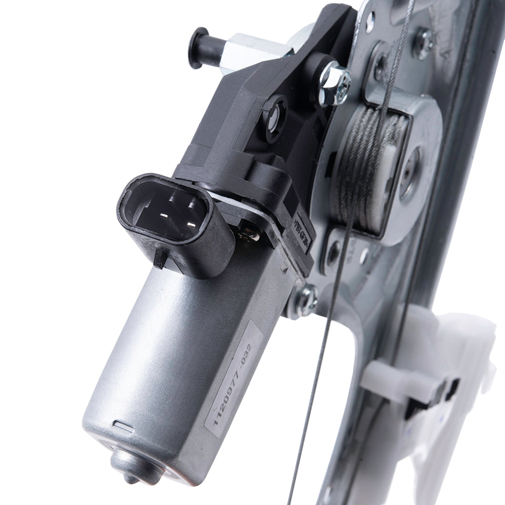 Front Passenger Side Power Window Regulator with Motor and OE Type Glass Guide Compatible With 2012-2019 500/500c 2013-2019 500e