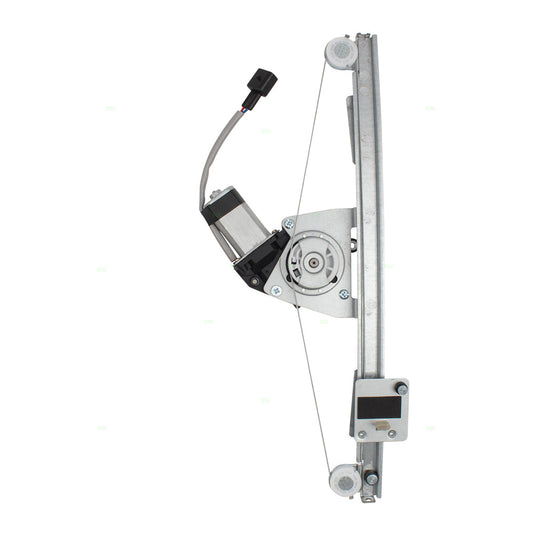 Front Driver Side Power Window Regulator with Motor and Upgraded Glass Guide Compatible With 2012-2019 500/500c 2013-2019 500e