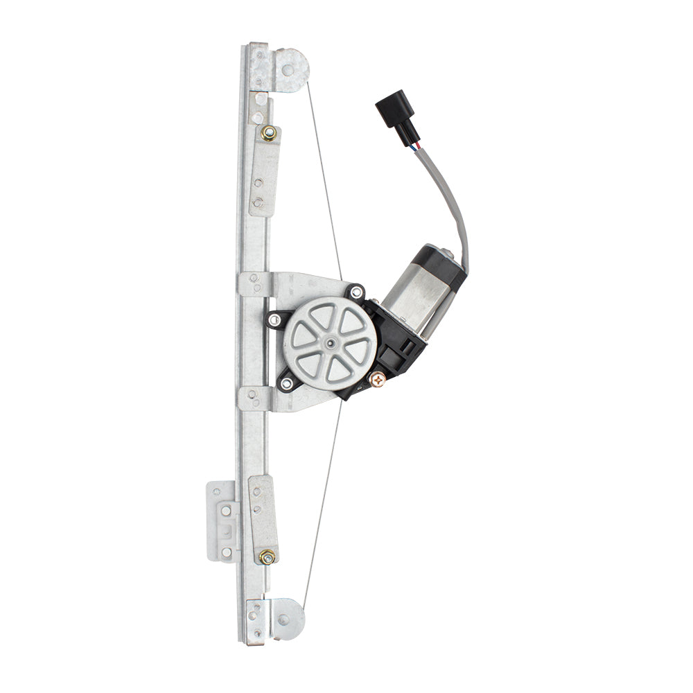 Front Driver Passenger Side Power Window Regulator with Motor and Upgraded Glass Guide Set Compatible With 2012-2019 500/500c 2013-2019 500e