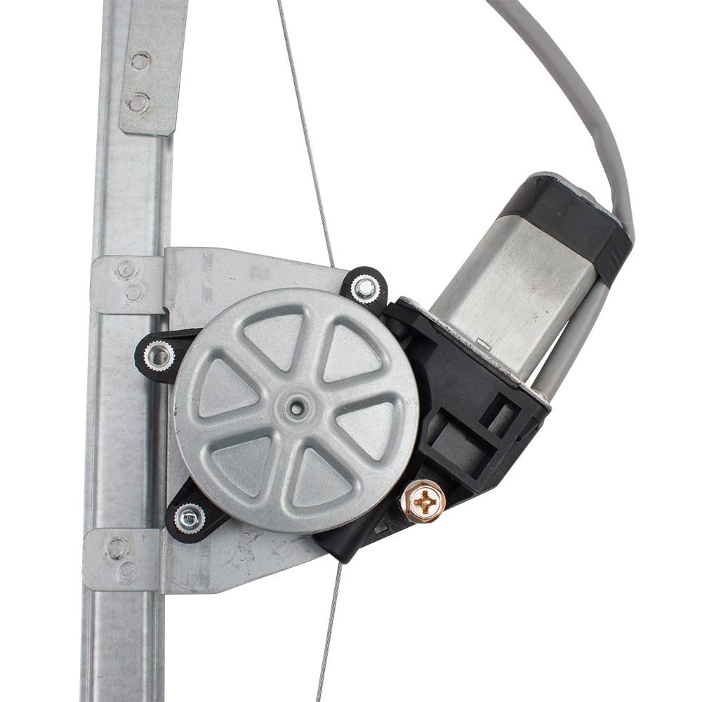 Front Driver Passenger Side Power Window Regulator with Motor and Upgraded Glass Guide Set Compatible With 2012-2019 500/500c 2013-2019 500e