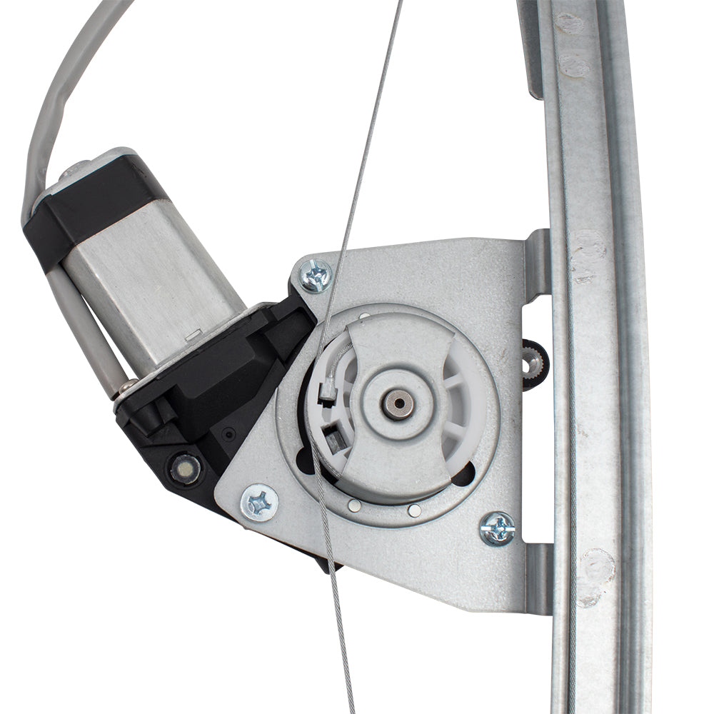 Front Driver Passenger Side Power Window Regulator with Motor and Upgraded Glass Guide Set Compatible With 2012-2019 500/500c 2013-2019 500e