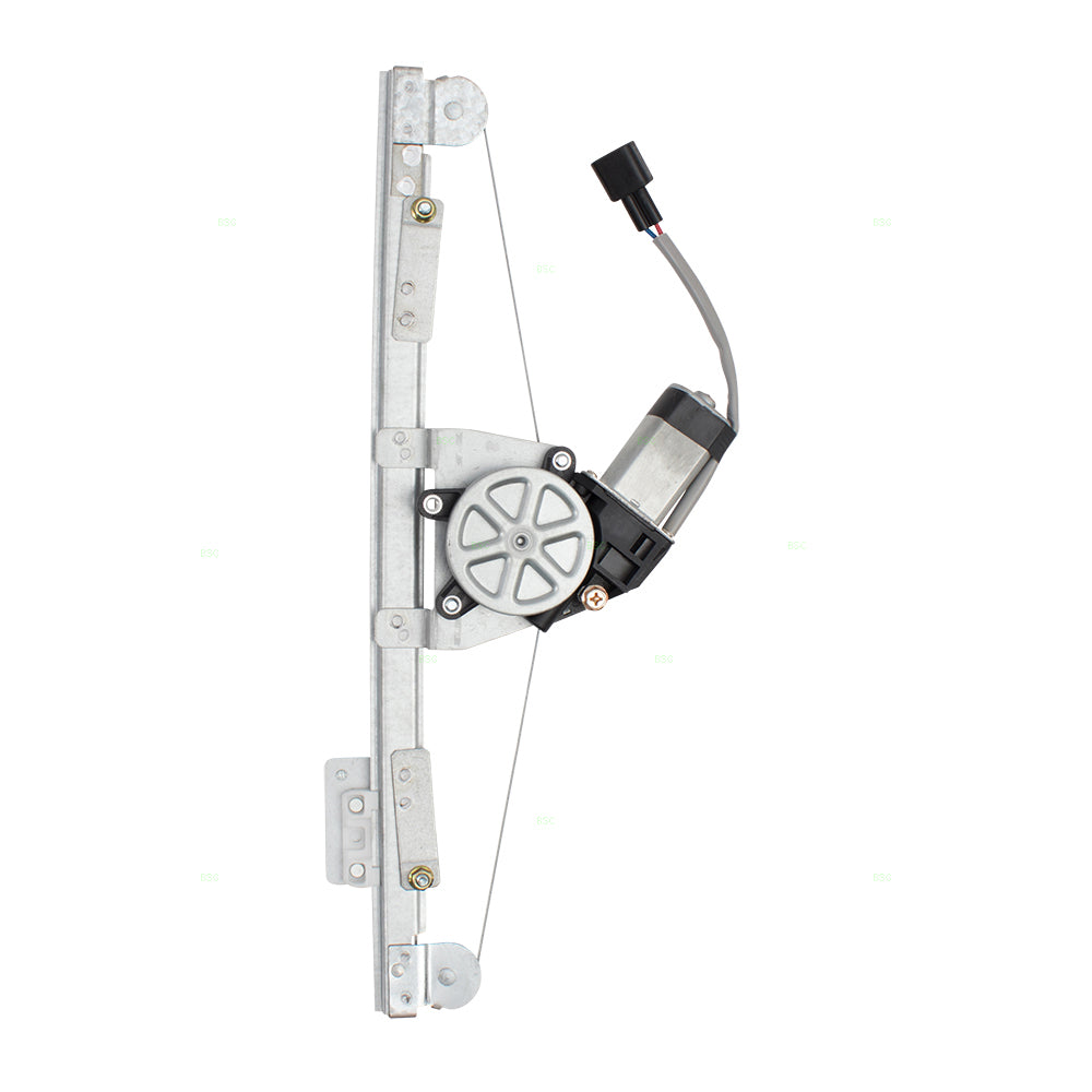 Front Driver Side Power Window Regulator with Motor and Upgraded Glass Guide Compatible With 2012-2019 500/500c 2013-2019 500e