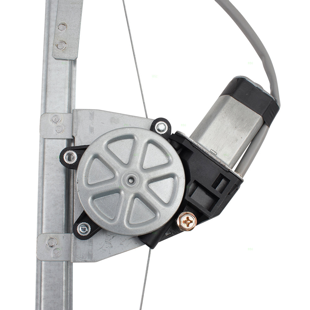Front Driver Side Power Window Regulator with Motor and Upgraded Glass Guide Compatible With 2012-2019 500/500c 2013-2019 500e