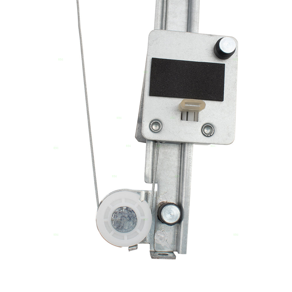 Front Driver Side Power Window Regulator with Motor and Upgraded Glass Guide Compatible With 2012-2019 500/500c 2013-2019 500e