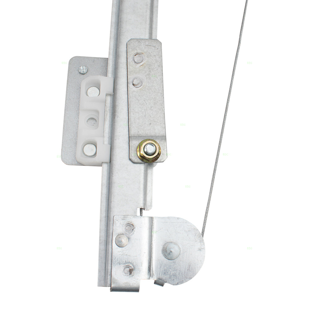 Front Driver Side Power Window Regulator with Motor and Upgraded Glass Guide Compatible With 2012-2019 500/500c 2013-2019 500e