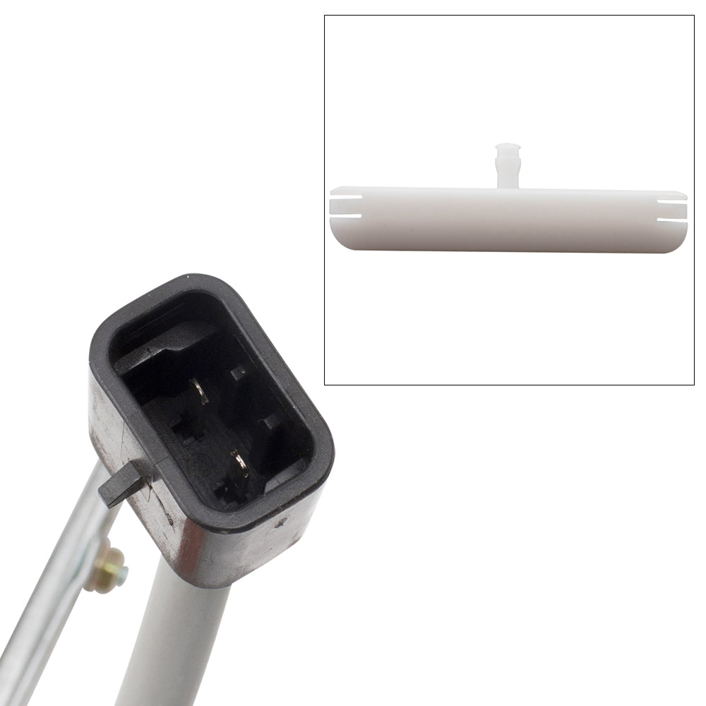 Passengers Power Window Regulator Motor Front Assembly w/ Door Glass Run Channel Guide Clip Compatible with 12-18 500 500c 68070266AE 751-649