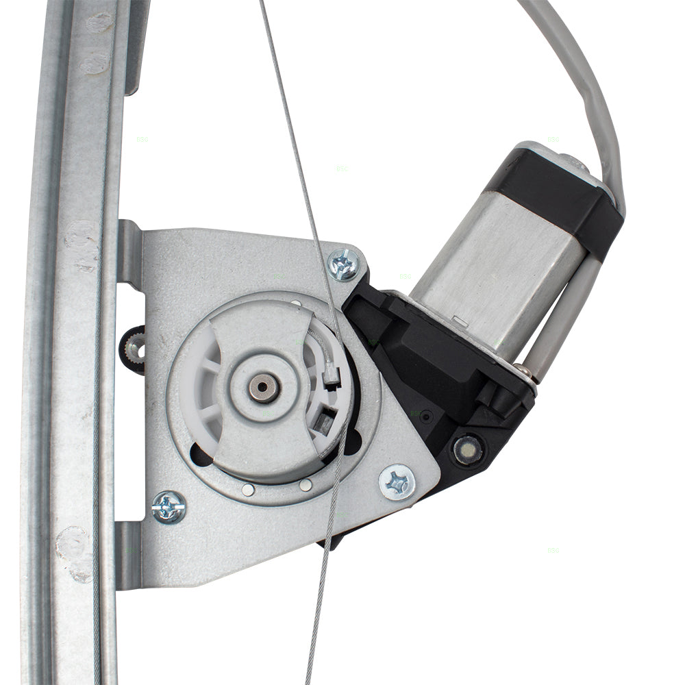 Front Passenger Side Power Window Regulator with Motor and Upgraded Glass Guide Compatible With 2012-2019 500/500c 2013-2019 500e