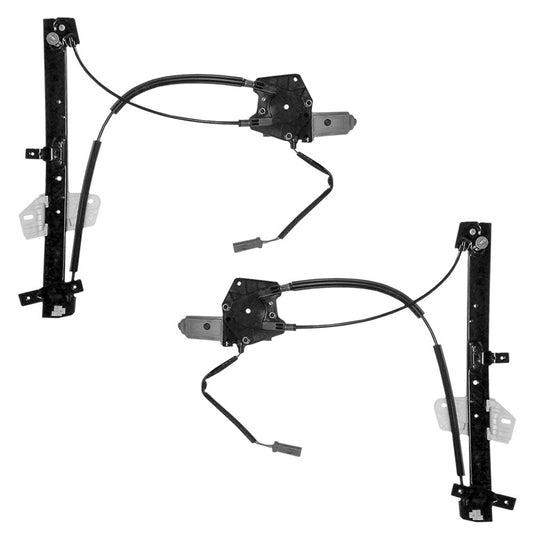 Driver and Passenger Front Power Window Lift Regulators & Motor Assemblies Compatible with 00-05 Neon 5015217AC 5015216AC