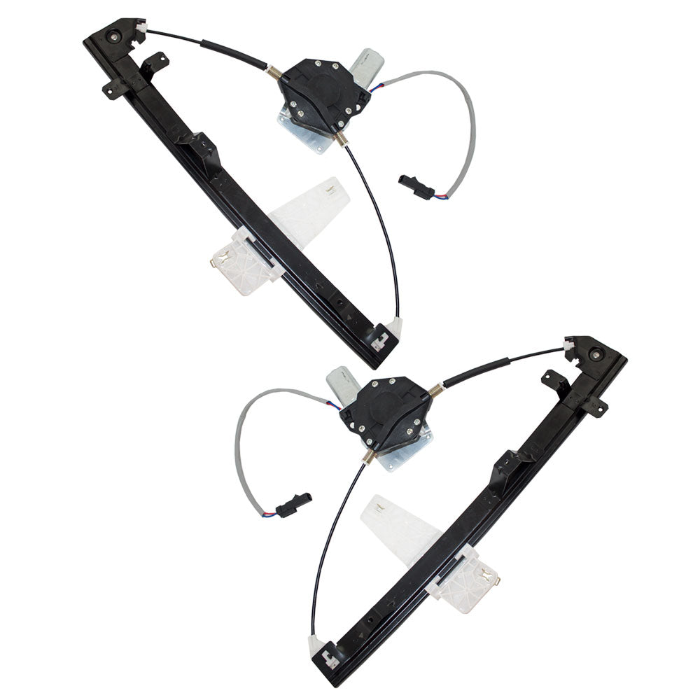 Driver and Passenger Front Power Window Lift Regulators & Motors Assemblies Compatible with 99-04 Grand Cherokee 55076467AF 55363286AD