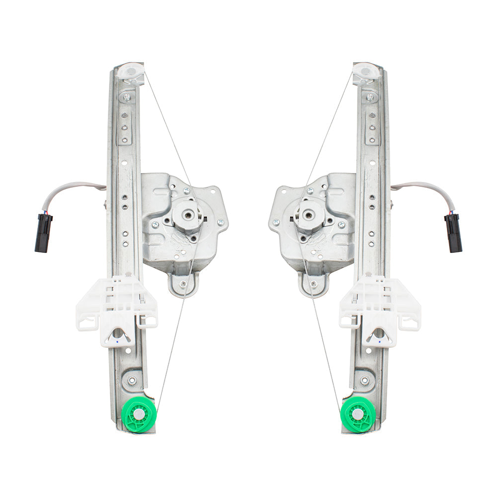 Pair Set Rear Power Window Lift Regulators & Motors Assemblies Compatible with 2004-2008 Pacifica 5020791AA 5020790AA