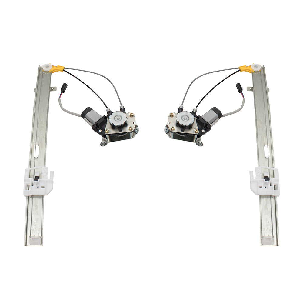 Driver and Passenger Rear Power Window Lift Regulators with Motors Assemblies Upgrade Type Compatible with 06-07 SUV 4589267AD 4589266AD