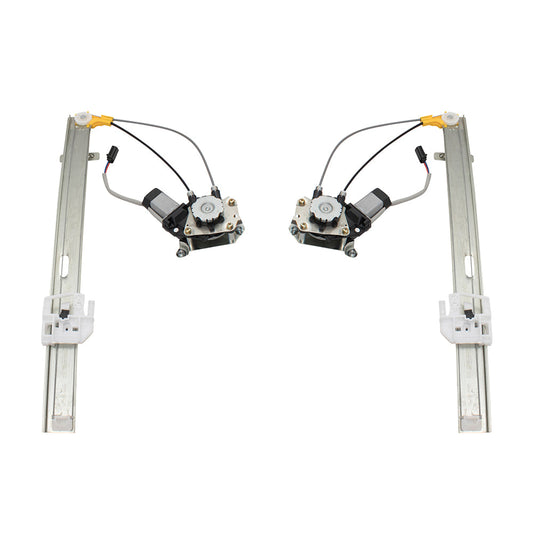 Driver and Passenger Rear Power Window Lift Regulators with Motors Assemblies Upgrade Type Compatible with 06-07 SUV 4589267AD 4589266AD