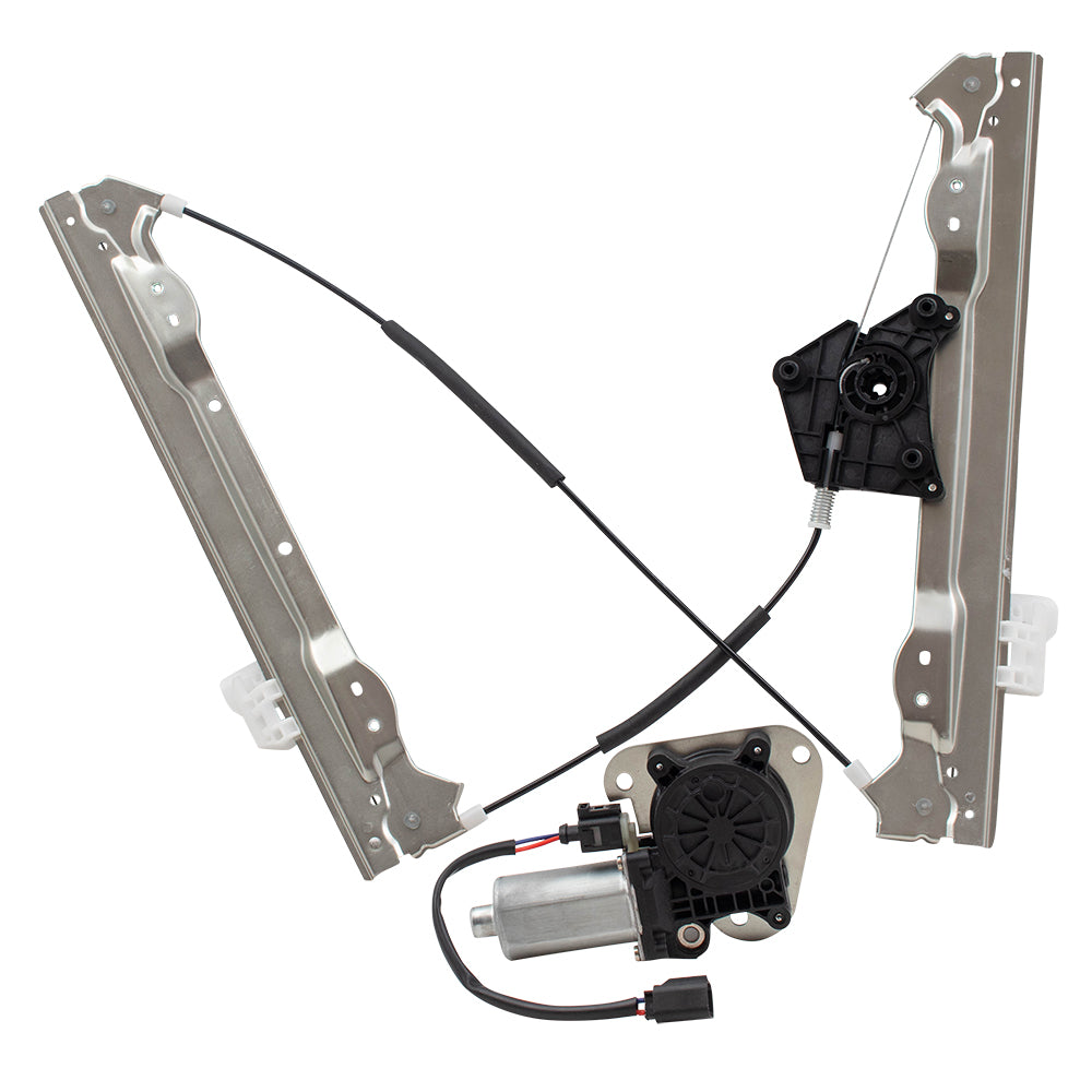 Set Driver and Passenger Front Power Window Lift Regulators with Motors Compatible with 2011-2014 200 Sedan Avenger 68021447AA 68021446AA